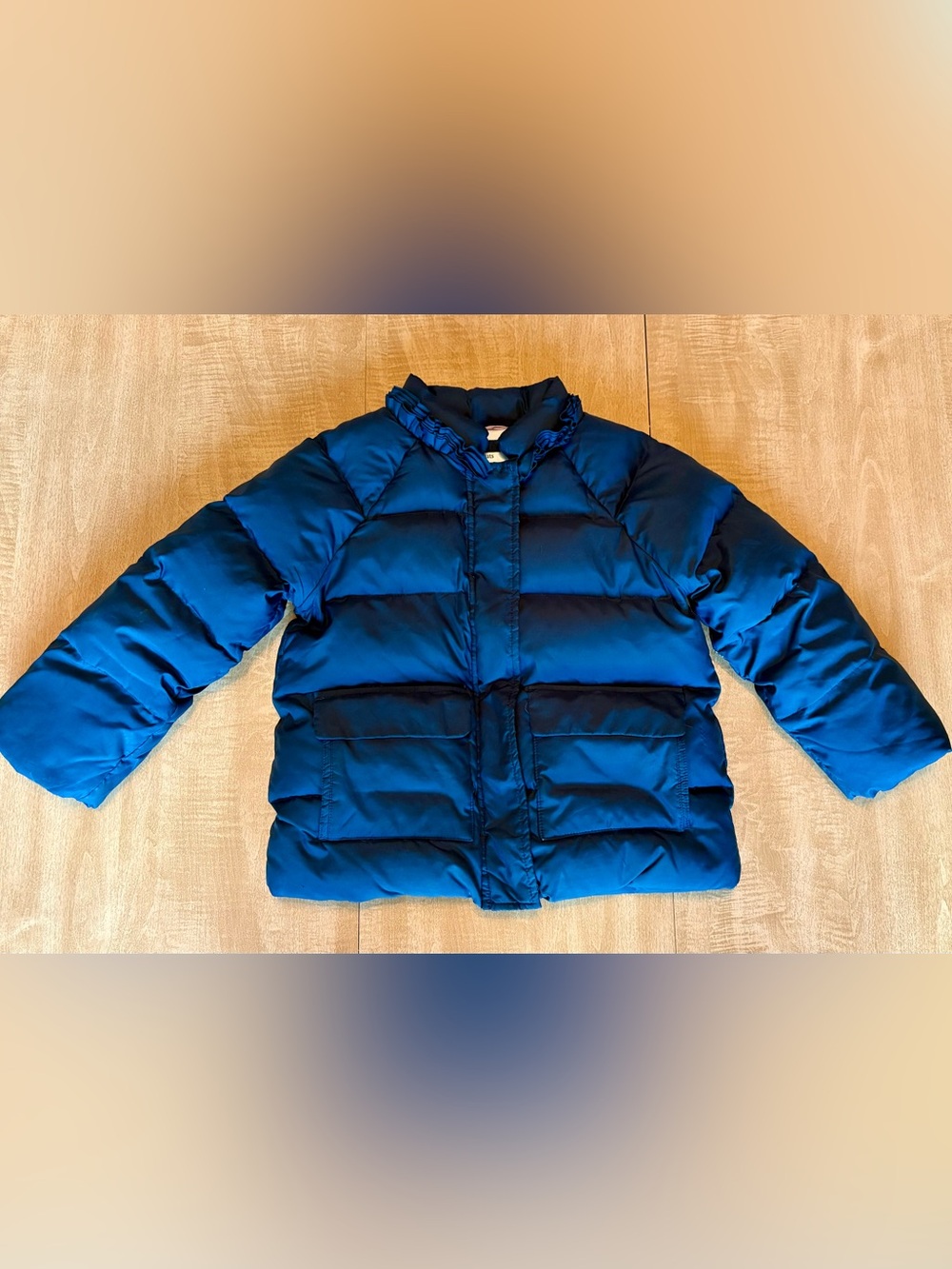 Crewcuts Ruffle Collar Down Puffer Jacket